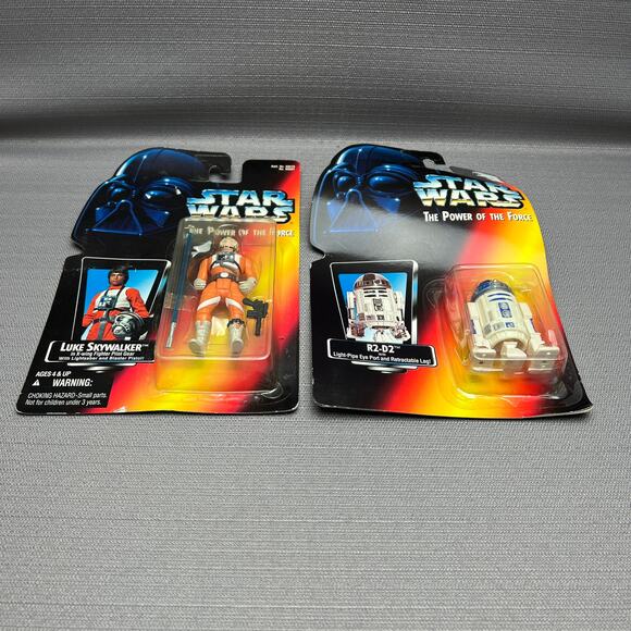 Kenner 1995 Star Wars The Power o/t Force Luke Skywalker & R2-D2 - Picture 4 of 6